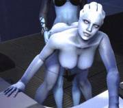 Liara taking from her mom [Incest][Futa]