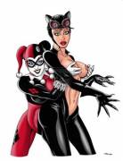 Catwoman and Harley Quinn