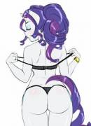 Some Rarity butt (artist: Pia-chan)