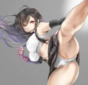 Tifa's high kick (tororo ten)