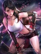 Tifa. nsfw version optional by Sakimichan (3 pics)