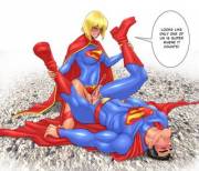 "Where it counts" by Anasheya (Futa Supergirl with Superman)