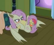 FlutterBat eating, and being eaten by an apple