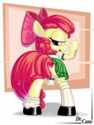 Schoolgirl Apple Bloom.