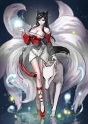 Ahri with fox companion