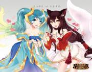 Some Ahri x Sona love