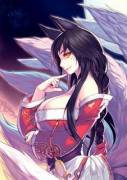 Well-endowed Ahri (the best kind of Ahri)