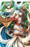 More Ahri and Sona