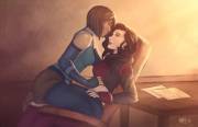 Korra pays Asami a little visit at work...