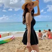 Kwon Byul (190709) Black Beachwear