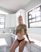In the kitchen