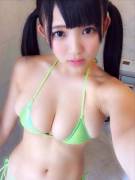 Green bikini and twintails [2015]