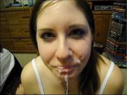 Facial slut