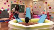 [FSET-377] Guy vs NINE schoolgirls in a lube-filled blow-up pool