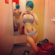 Bikini shopping.