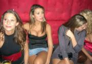 With some up skirt and that top no wonder the others are jealous.