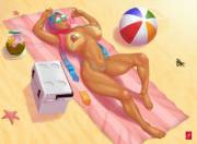 how should a muslim girl sun bathe