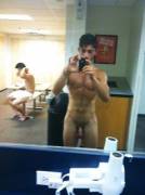 Locker room selfie