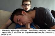 Getting my grade up by getting my brother up