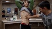 Admiring Alpha abs