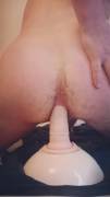 Quick mid Dildo session fingering