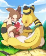 Ampharos and Furret [Tricksta]