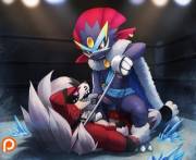 Weavile and Lycanroc Battle it Out [Haychel]