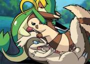 Linoone and Snivy fill a Furret [Tricksta]