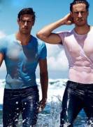 Wet and fit Jordan and Zac Stenmark