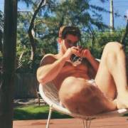On the back porch