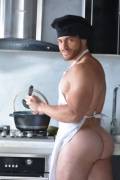 Preparing breakfast (X-Post /r/thicchaps)