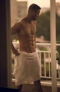 Let me hang that towel for you