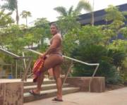 Headed to the pool