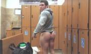 Thong in the locker room (X-Post /r/menslockerroom)