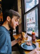 I am not particularly confident in my looks, so my best friend took a picture of me at lunch to "show me how I really look" ☺️