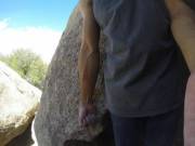 Forearm after a climbing session.