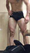 Taking of his underwear