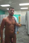 Naked in the locker room