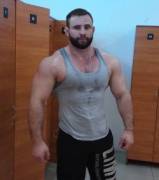 All sweaty