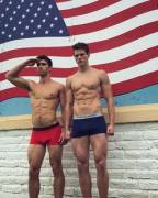 Grayson Clark (left) and Alex Valley