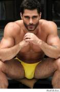 Jack Mackenroth in Yellow Speedo