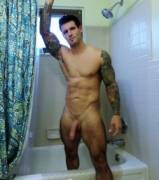 About to shower