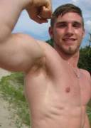 Jock showing off outdoors