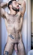 pits, tattoos, beard... oozing raw sexuality