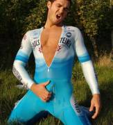 Cumming in a Speedsuit