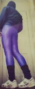 purple leggings