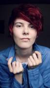 Androgynous red head