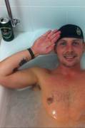 Saluting in the bath