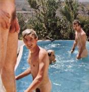 Naked pool fun