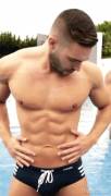 Rubbing himself